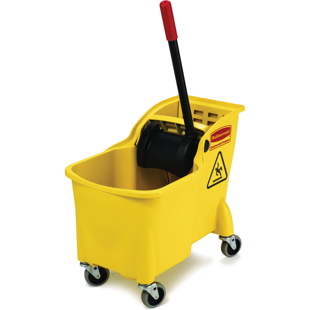 7380 TANDEM BUCKET & WRINGER COMBO 31-QT YELLOW