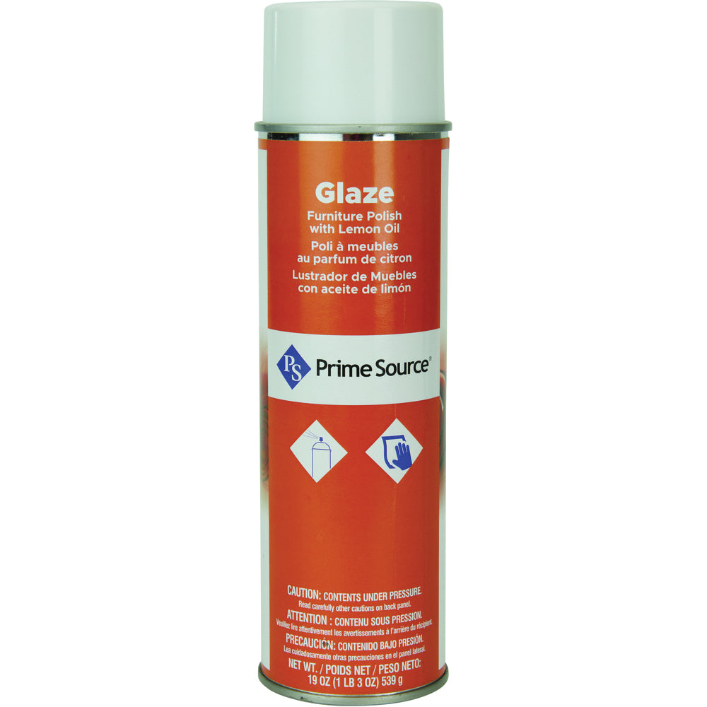 P/S 20-OZ GLAZE LEMON POLISH AEROSOL FURNITURE POLISH 12/CS