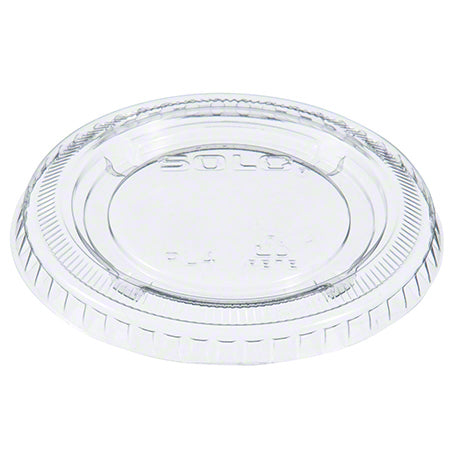 PL4N SOLO ULTRA CLEAR LID NO STRAW SLOT 4 oz F/SHUFFLE CUP